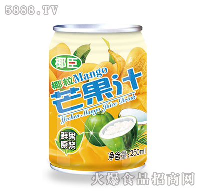250ml椰臣椰粒芒果汁