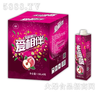 情動愛相伴水蜜桃果汁飲料1.58Lx6瓶