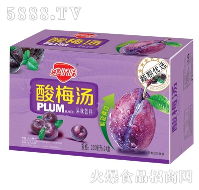 金嬌陽酸梅湯果味飲料250mlX24