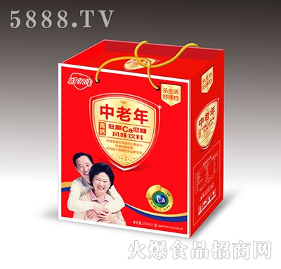 金嬌陽中老年高鈣風(fēng)味飲料紅色禮盒