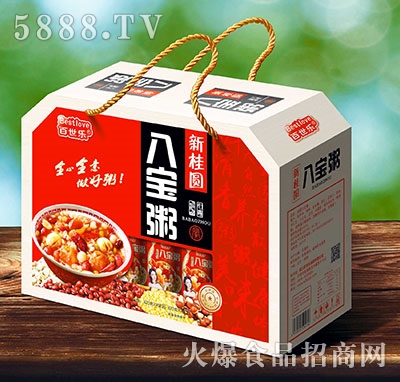 百世樂新桂圓八寶粥屋頂禮盒