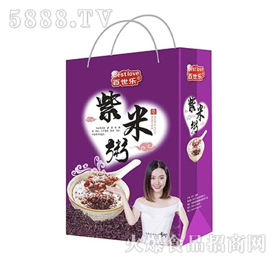 百世樂紫米粥禮品袋