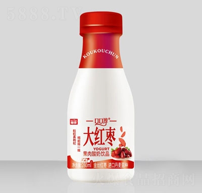 口口醇大紅棗果肉酸奶飲品280ml