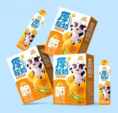 牧牛莊園厚酸奶蜜烤香橙味60gX10條
