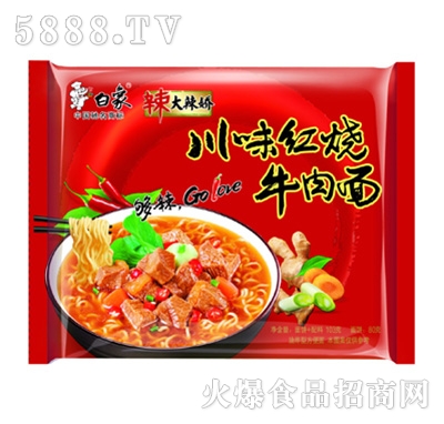 白象大辣嬌川味紅燒牛肉面