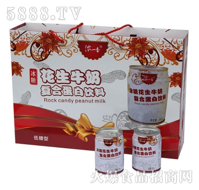 ZG01植物蛋白濃一香矮拉罐冰糖花生牛奶規(guī)格1-24-240ml