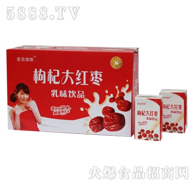 S05麥克維斯枸杞大紅棗奶規(guī)格1-24-250ml