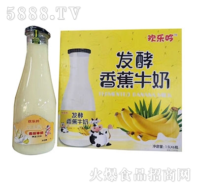 歡樂吟發(fā)酵香蕉牛奶1.5Lx6瓶