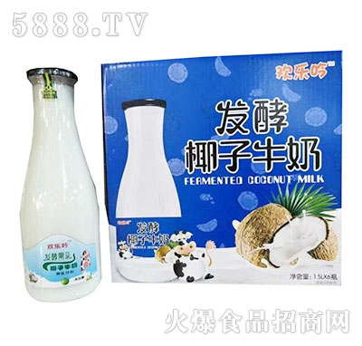 歡樂吟發(fā)酵椰子牛奶1.5Lx6瓶