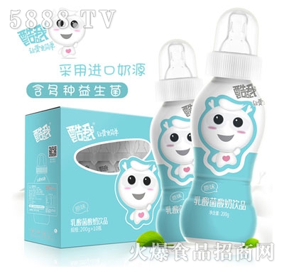 飲料代理酷我奶嘴乳酸菌飲品奶嘴飲料原味200mlx10瓶