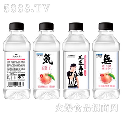 三九飲品無(wú)気森活日式白桃無(wú)糖無(wú)汽蘇打水350ml