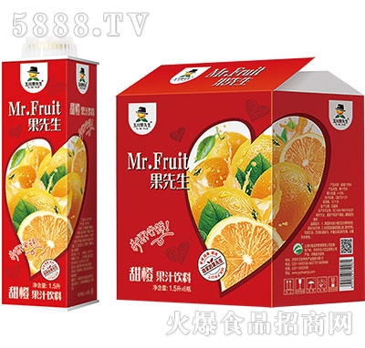 1.5Lx6玉川果先生保鮮屋甜橙汁飲料