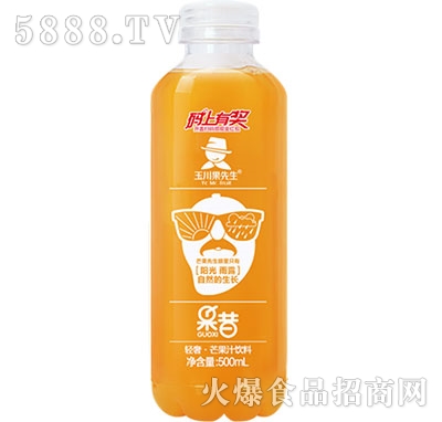 500ml輕奢果昔益生菌果汁芒果汁飲料
