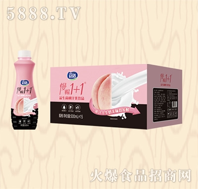 啟活慢暢1+1益生菌果汁乳飲品水蜜桃味500mlx15瓶