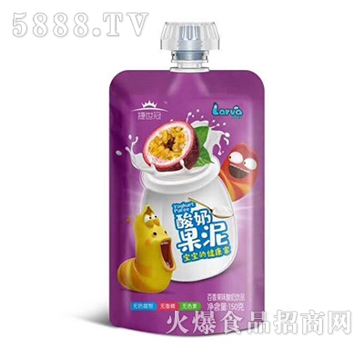 捷世冠酸奶果泥百香果味150克