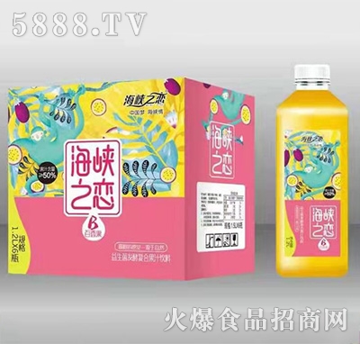 海峽之戀百香果益生菌發(fā)酵復合果汁飲料1.2Lx6瓶