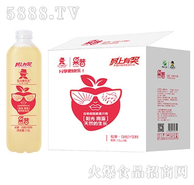 1.5Lx6輕奢果汁益生菌果汁白桃汁飲料