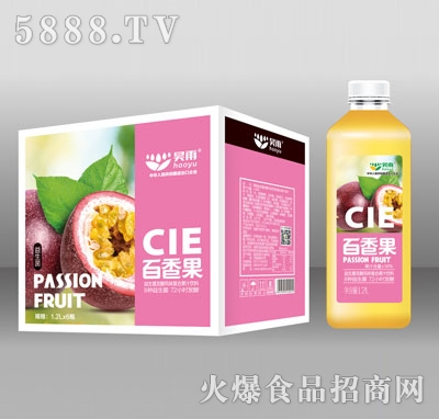 昊雨益生菌發(fā)酵百香果果汁飲料1.2LX6
