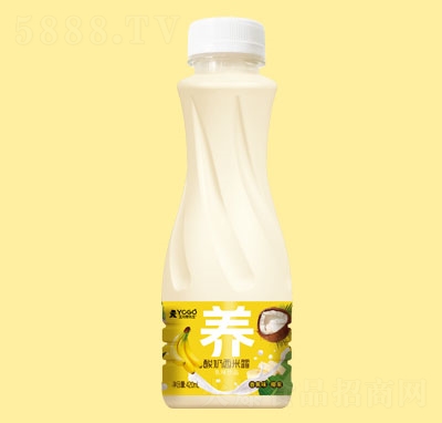 玉川果先生酸奶西米露（香蕉味+椰果）420ml