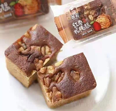 金玄紅棗核桃糕散裝
