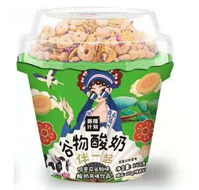 斷糖計劃哈密瓜谷物酸奶風味飲品145g