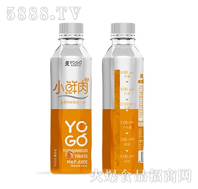 小鮮肉500ml黃桃粒果汁飲品