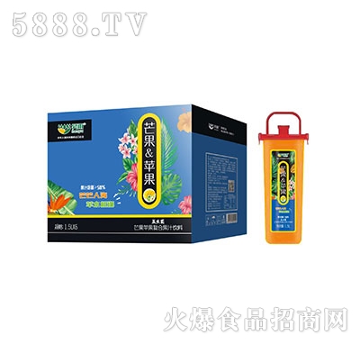 昊雨芒果蘋果復合果汁飲料1.5L×6瓶