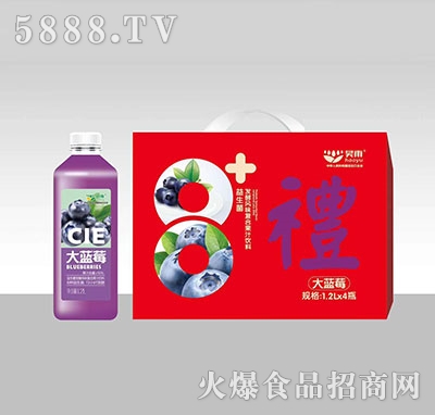 昊雨大藍莓復合果汁飲料1.2L×4瓶