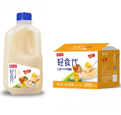 YOGO玉川果先生輕食代芝士奶昔芒果+椰果1L×6