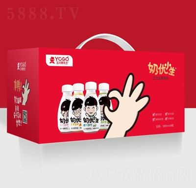 玉川果先生奶優(yōu)小生奶昔芝士乳味飲品380ml×8