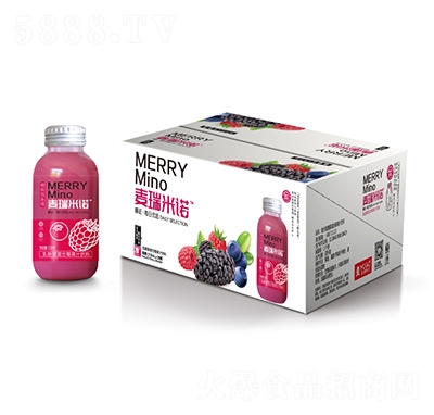 318ml×20瓶麥瑞米諾乳酸菌混合莓果汁飲料玻璃瓶裝