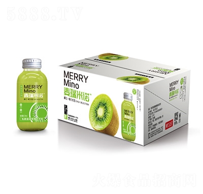 318ml×20瓶麥瑞米諾乳酸菌獼猴桃汁飲料玻璃瓶裝