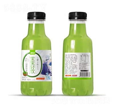 明好果果輕飲風味飲料果味飲料招商代理批發(fā)450ml騰訊動漫簽約獼猴桃味