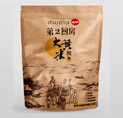 大家樂大黃米粽紅豆蜜棗餡400克端午粽子