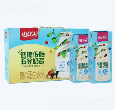 小洋人乳飲品懷舊飲料低糖低脂五谷奶昔250ml×12盒