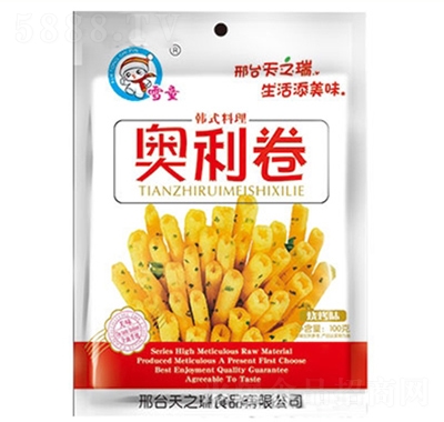 雪童奧利卷100g膨化食品招商代理商超貨源送女友零食