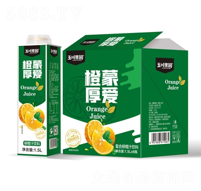 1.5L×6玉川果園保鮮屋柳橙汁果汁飲料招商代理
