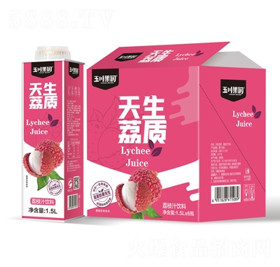 1.5L×6玉川果園保鮮屋荔枝汁果汁飲料招商代理