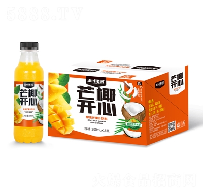 500ml×15玉川果園椰肉芒果汁果汁飲料招商代理