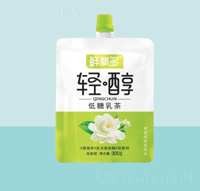 鮮氧多輕醇低糖乳茶茉莉味奶茶飲品300g