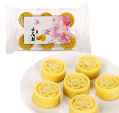 杏花樓杏花糕綠豆味120g綠豆糕傳統(tǒng)糕點(diǎn)上海特產(chǎn)休閑零食點(diǎn)心