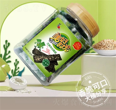 喜之郎美好時(shí)光夾心海苔片紫拌飯碎脆即食零食食品招商