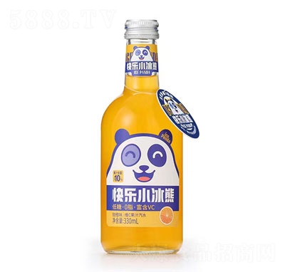 快樂小冰熊甜橙味維C果汁汽水330ml