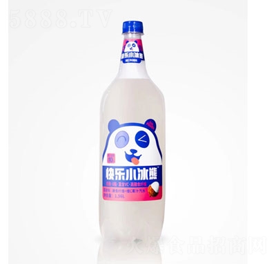 快樂小冰熊荔枝味膳食纖維+維C果汁汽水1.56L