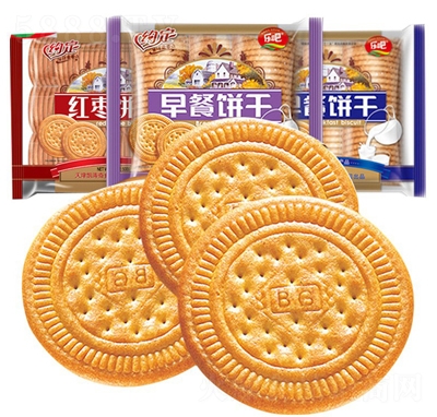樂吧約定早餐餅干500g袋裝原味+牛奶味+紅棗味韌性糕點(diǎn)心
