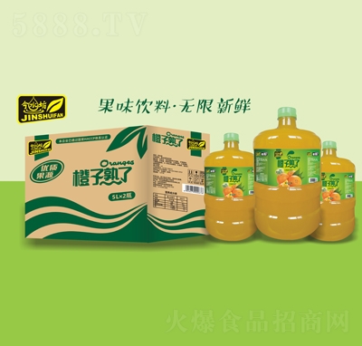 今水坊橙子熟了風(fēng)味飲料5LX2瓶