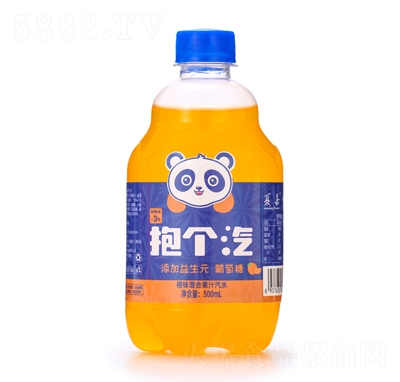夏朵抱個汽混合果汁汽水橙味500ml