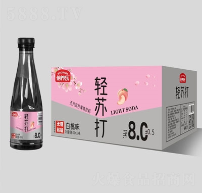 倍養(yǎng)樂(lè)白桃味輕蘇打飲料400mlX24