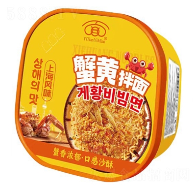 一天一面盒裝板面蟹黃拌面120g