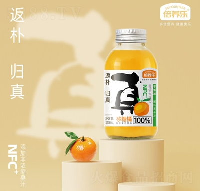 倍養(yǎng)樂(lè)砂糖橘?gòu)?fù)合果汁飲料318ml